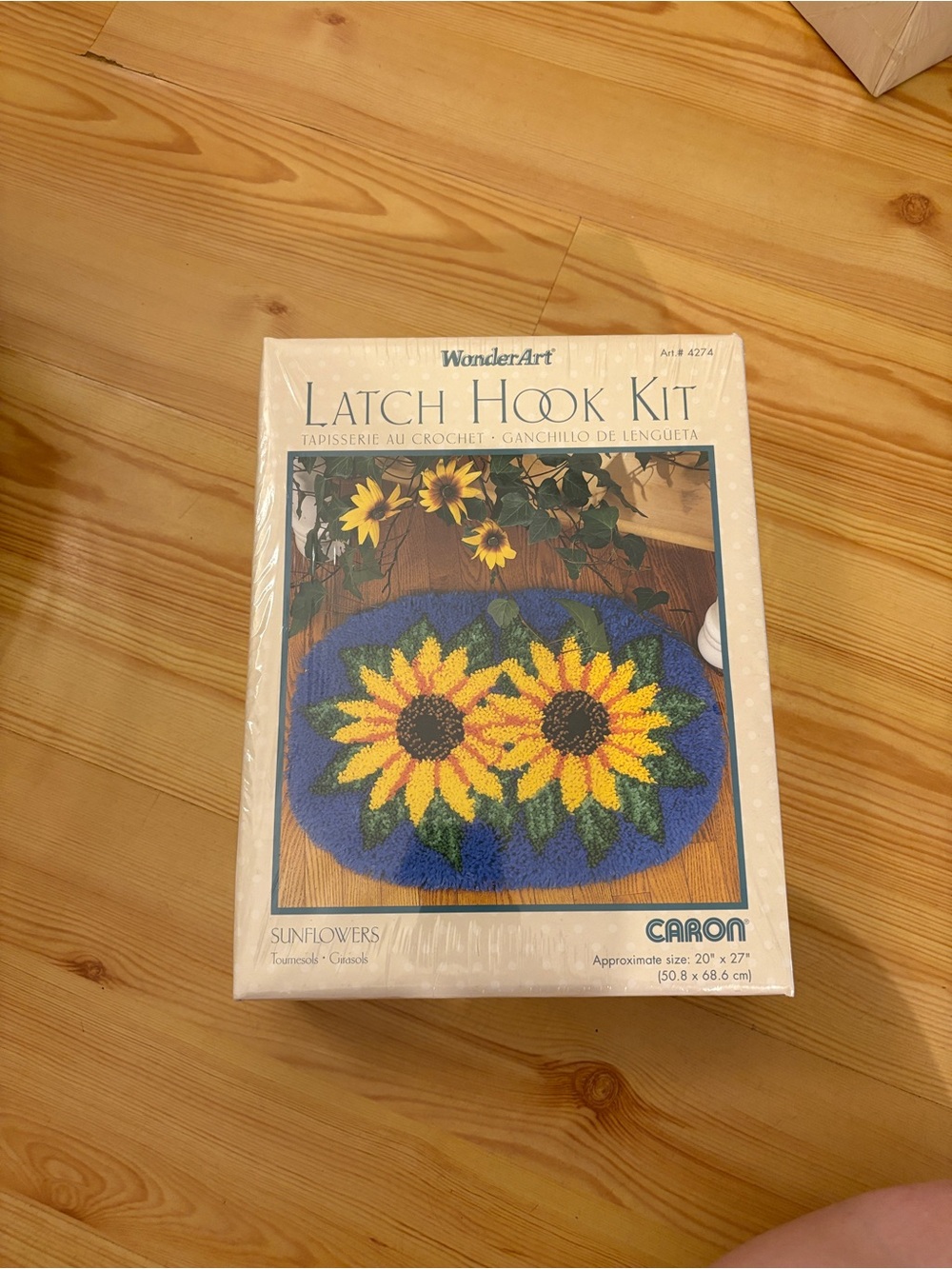 WonderArt Latch Hook Kit - Sunflower Rug